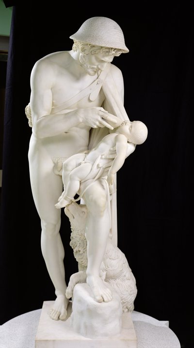 Phorbas bringt Ödipus wieder zum Leben, 1802-18 (Marmor) von Antoine Denis Chaudet